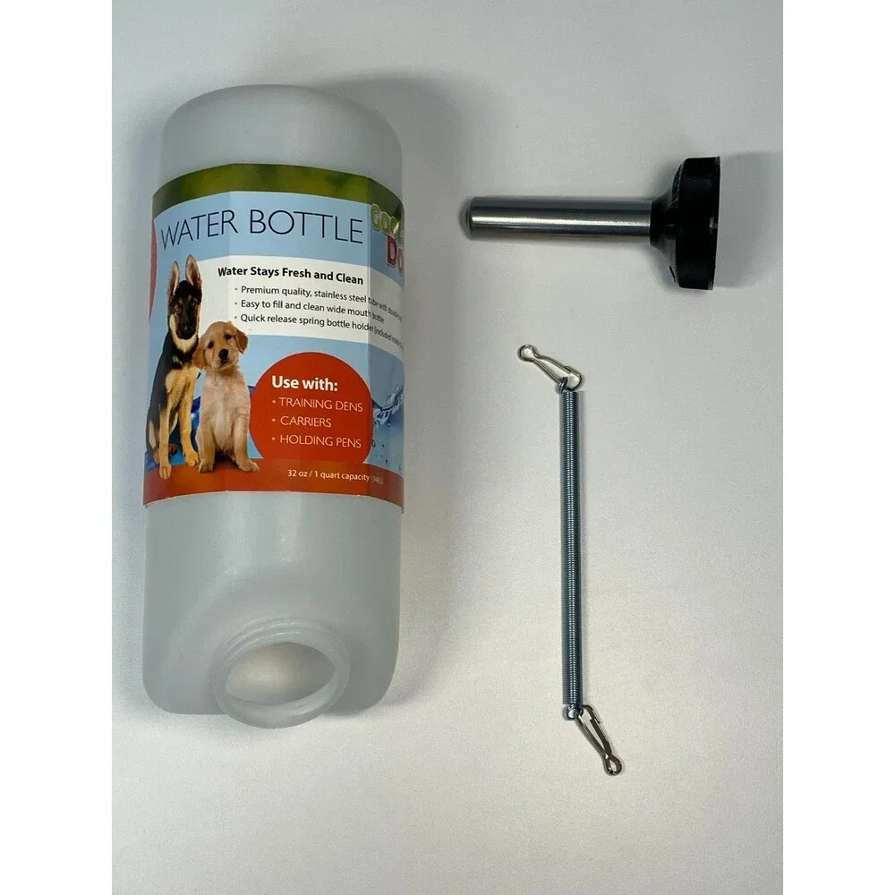 Good Dog Water Bottle Pet Dog Crate/Carriers Pens 32 Oz